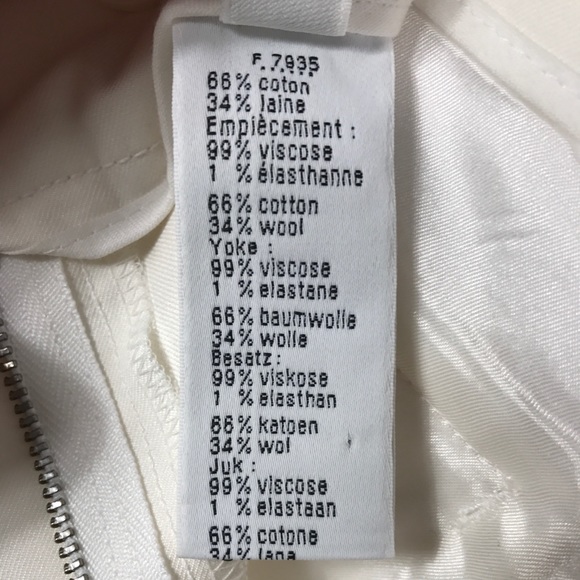 NWT Lacoste white and black Tuxedo Pants - Picture 7 of 7